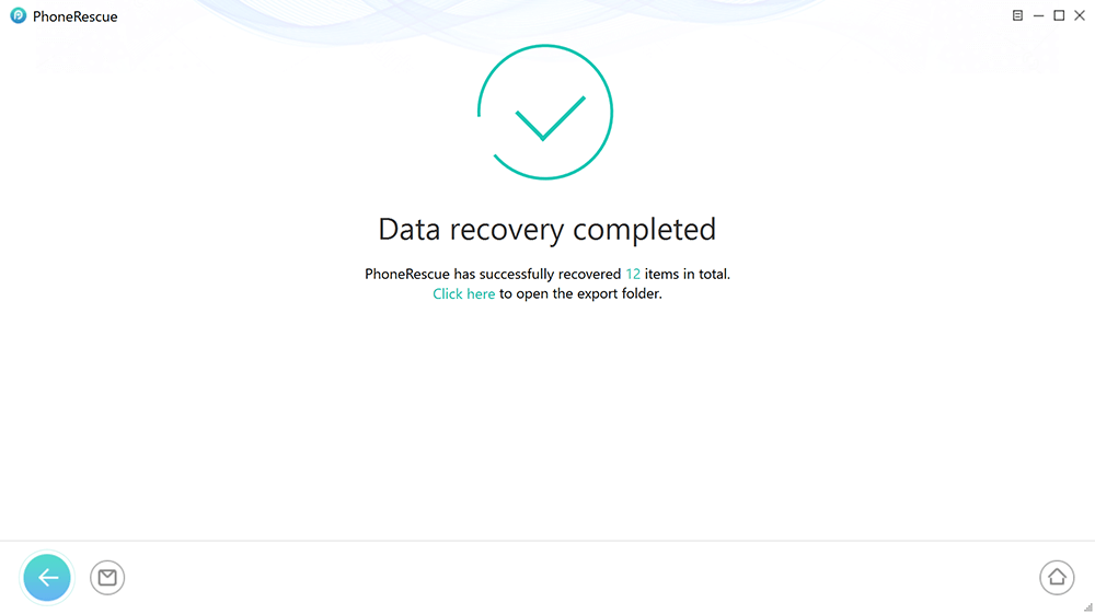 iOS Data Recovery Completed