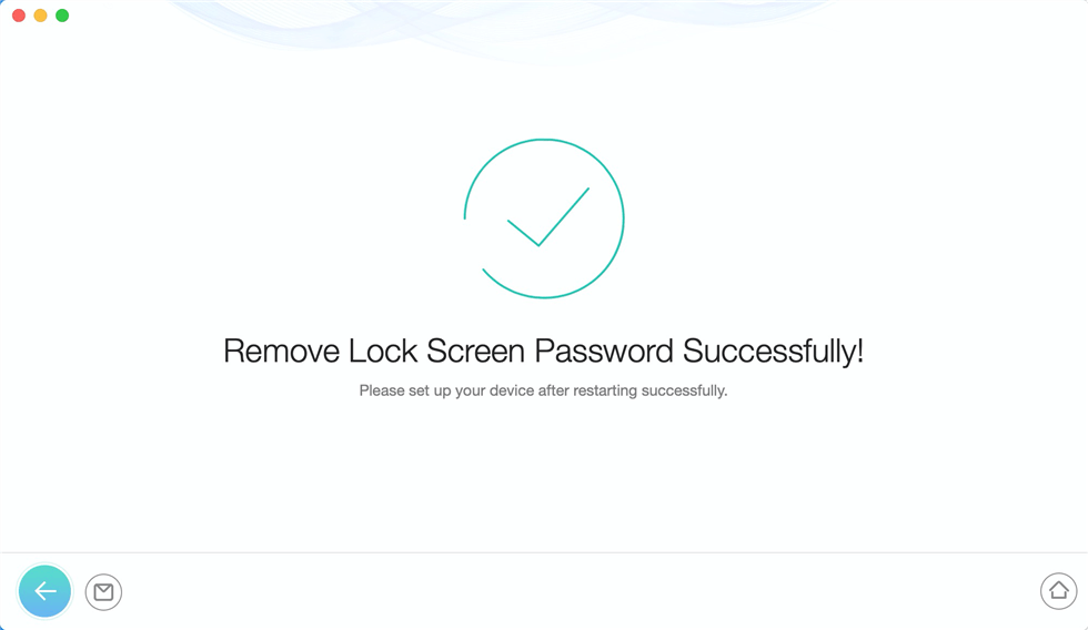 Remove the Lock Screen Passcode Successfully