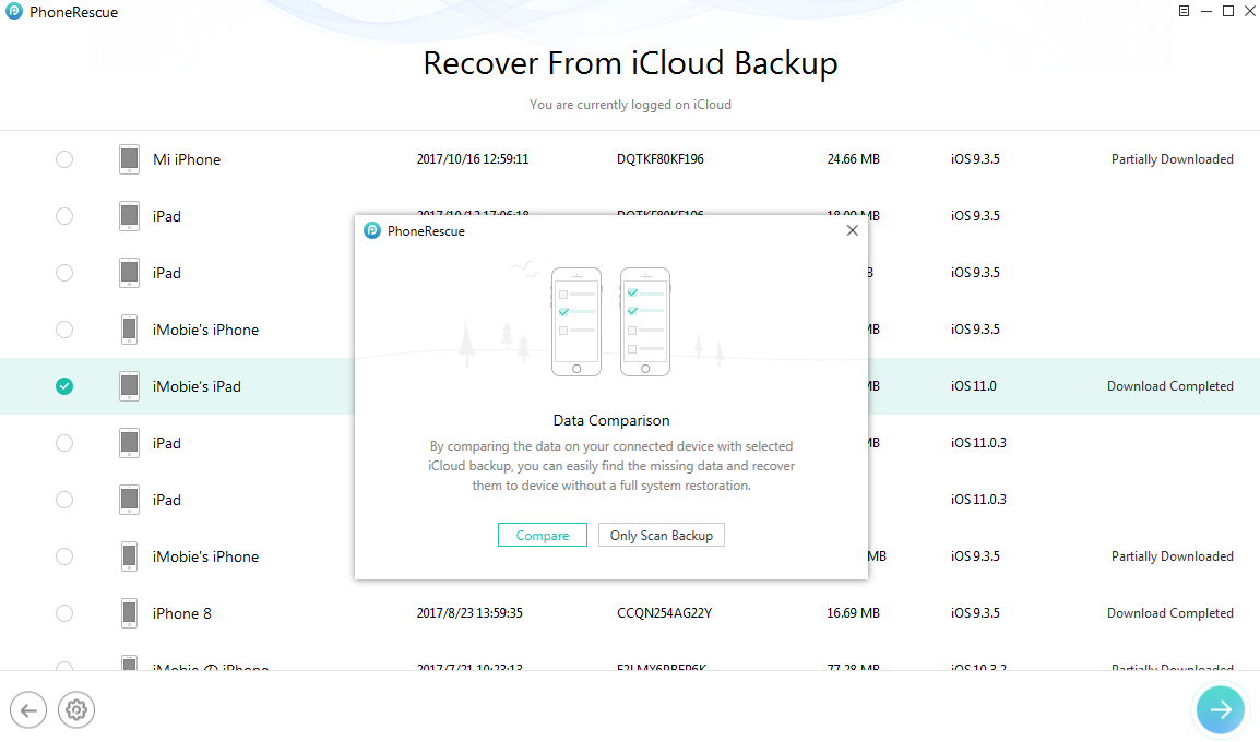 Get Back Missing Photos from iCloud Backup - Step 4