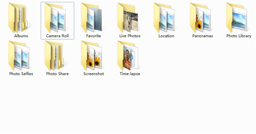Photos and videos successfully transferred to computer