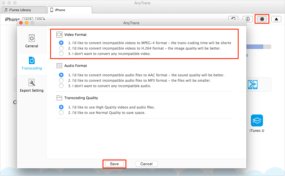 How to Play MKV on iPhone with AnyTrans – Step 1