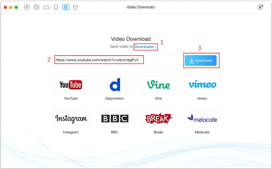 How to Download Videos from YouTube with AnyTrans - Step 2