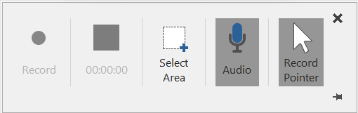 PowerPoint Screen Recording Settings