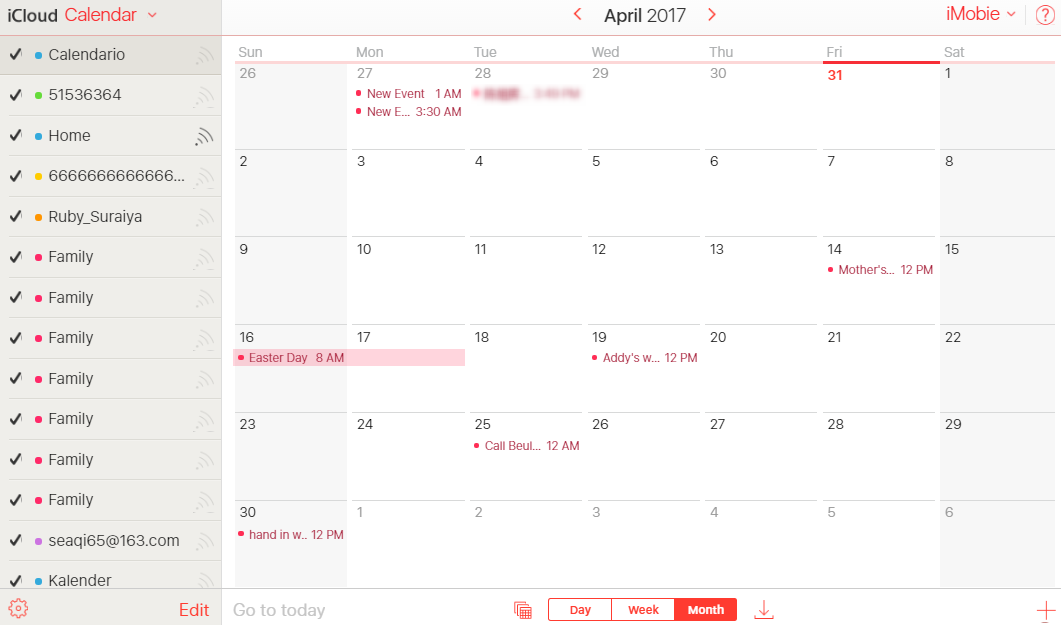 How to Print iCloud Calendar from PC with Screenshot -Step 2