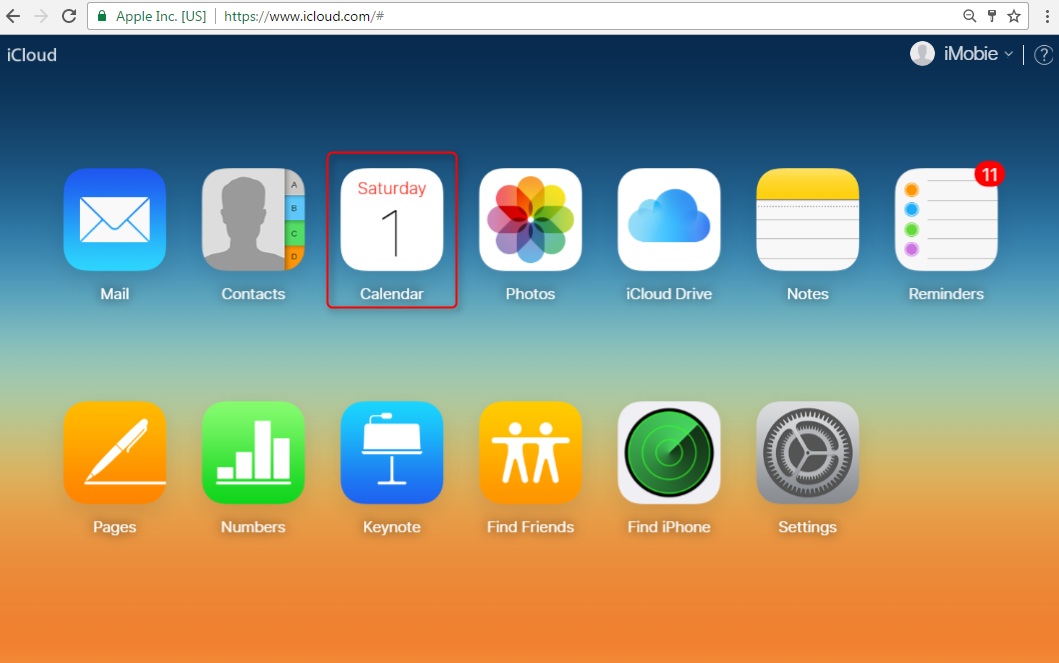 How to Print iCloud Calendar from Web - Step 2