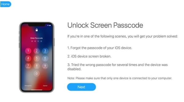 Proceed Unlock Screen Passcode Mode