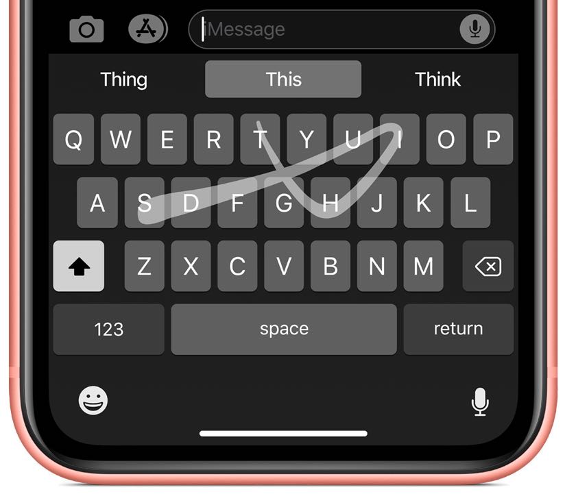 QuickPath Typing in iOS 13
