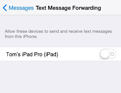 How to Receive Text Messages on iPad – Step 1