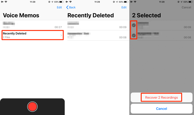 How to Recover Deleted Voice Memos on iPhone? 3 Ways