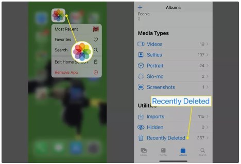 How to recover photos from "Recently Deleted" on iPhone