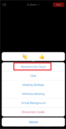 Record Meeting to Cloud