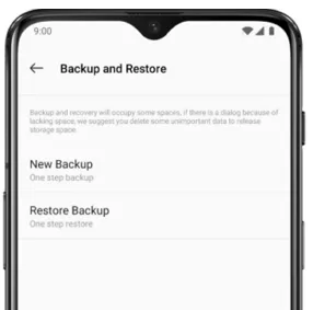 Restore Backup from OnePlus Switch