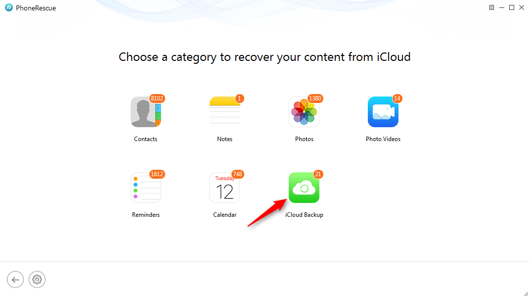 How to Recover Call History on iPhone from iCloud Backup - Step 4
