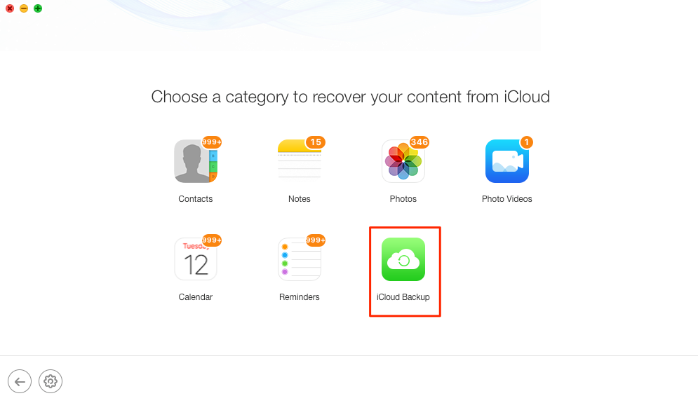 How to Recover Deleted Files from iPhone X/8 with iCloud Backup – Step 2