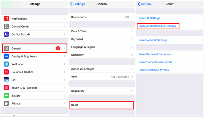 How to Recover Deleted iMessages without Computer – Step 1