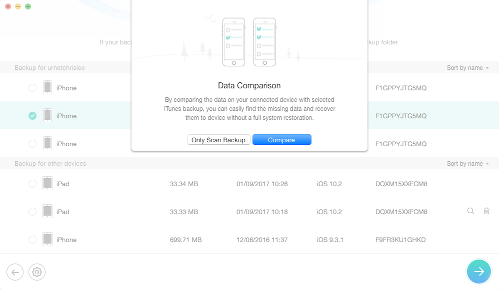 How to Recover Deleted Photos from iPhone 6/6s (Plus) with iTunes Backup – Step 3
