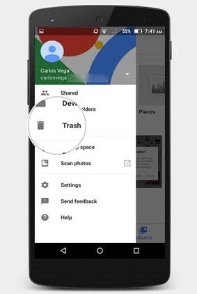 Recover Photos and Videos without Computer from Google Photos