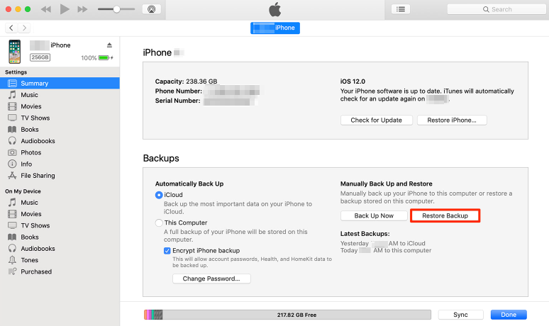 How to Recover Deleted Videos from iPad with iTunes
