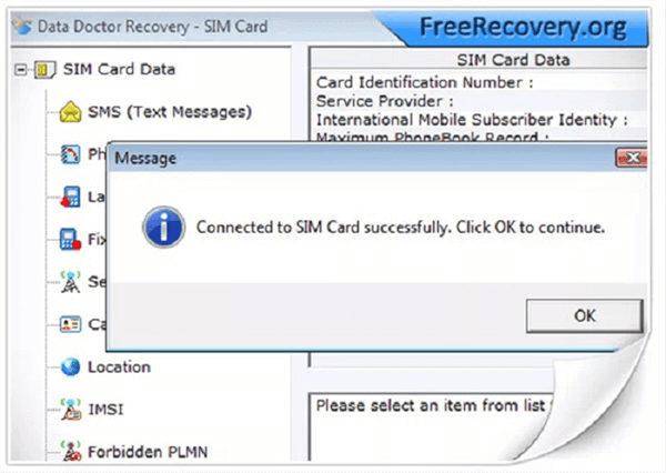SIM Card Data Recovery for Android - FreeRecovery.org