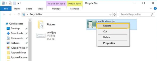 Recover Videos from Windows Recycle Bin