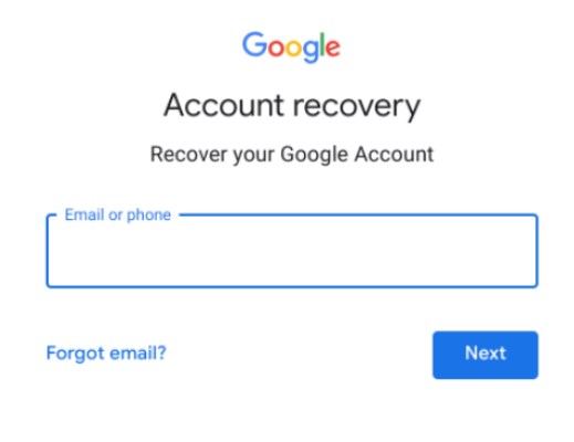 Recover your account