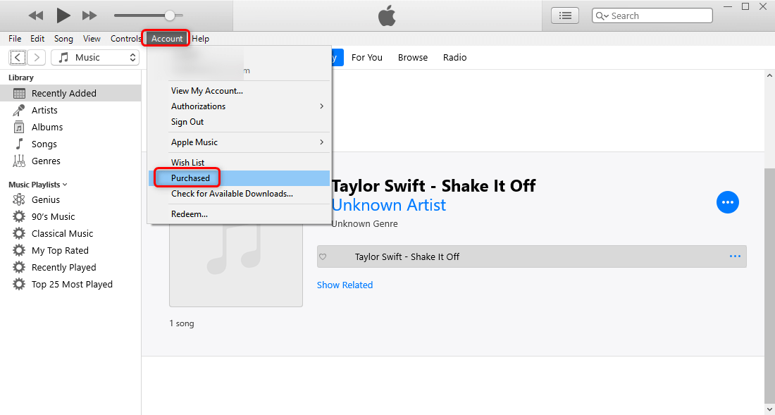 Re-download Purchased Music from iTunes