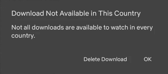 Netflix Regional Download Limit