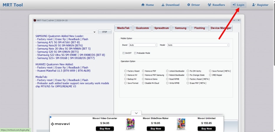 Register on the MRT Website