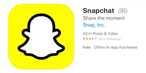 Reinstall Snapchat from Apple Store