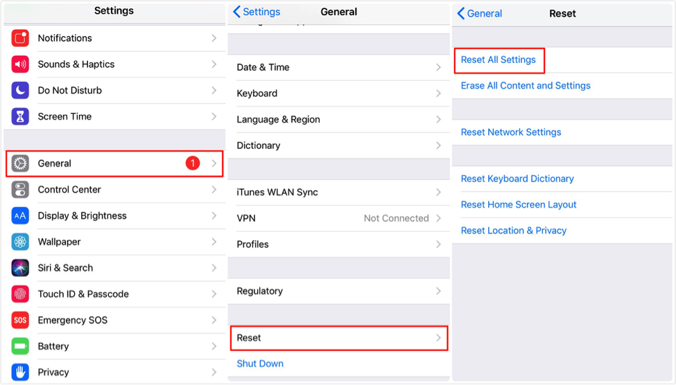 How to Remove Apple ID from iPhone/iPad via Settings – Step 2