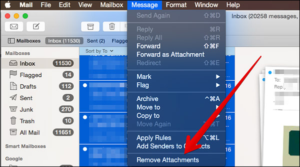How to Remove Attachments from Multiple Emails