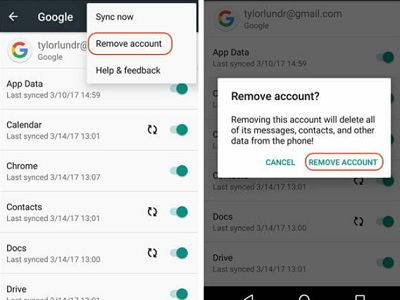  Remove Gmail Account from Your Device