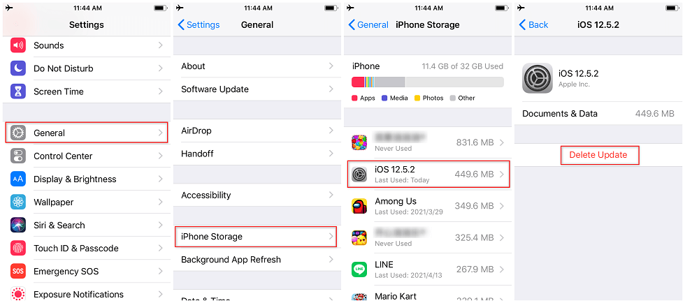 Remove iPhone Updates