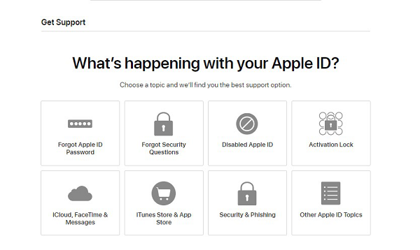 Contact Apple Support to Remove Apple ID