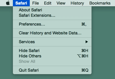 remove safari extensions