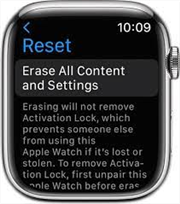 Factory Reset Apple Watch