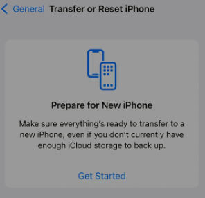 Reset iPhone for a New User