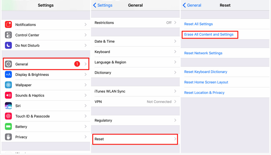 How to Reset iPhone/iPad/iPod without iTunes – Settings