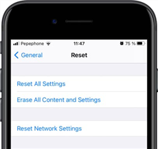 Reset iPhone without Passcode and Computer