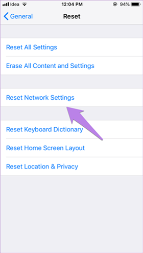 How to Reset Network Settings