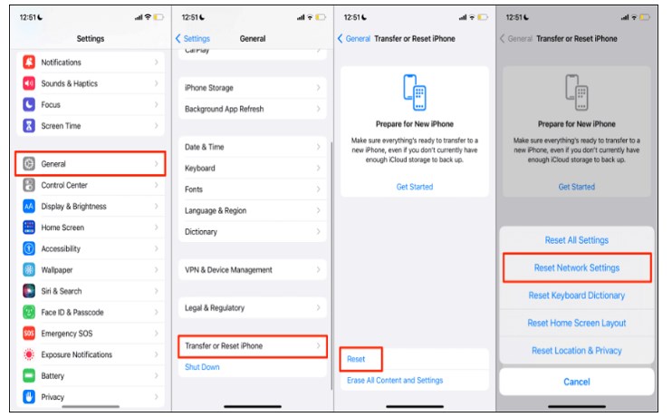 Reset Network Settings