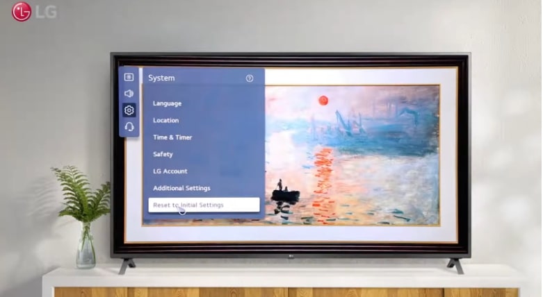Reset to Initial Settings