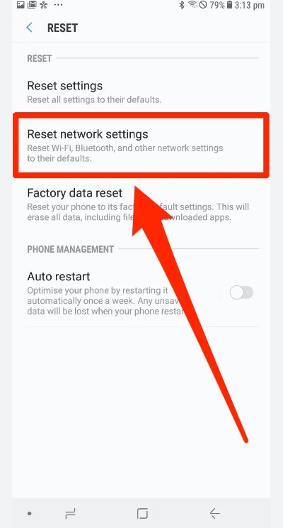 Reset WiFi Connection