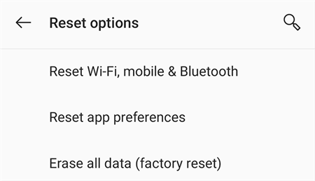 Reset Android Phone