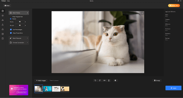 Resize Multiple Photos on Mac at Once with Fotor