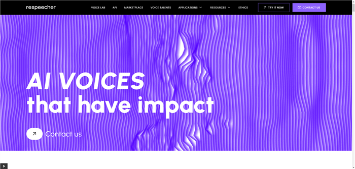 Respeecher User Interface