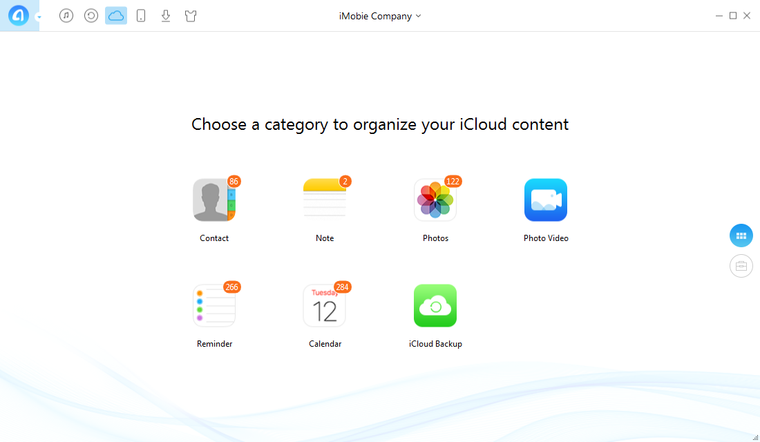 How to Access iCloud with AnyTrans – Step 3