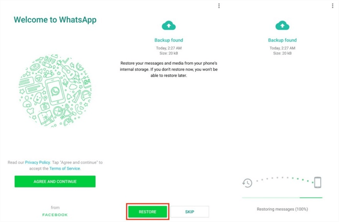 Transfer WhatsApp from iPhone to Huawei via Chat Backup