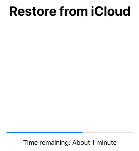 Restoring An iPhone’s iCloud Backup on iPad