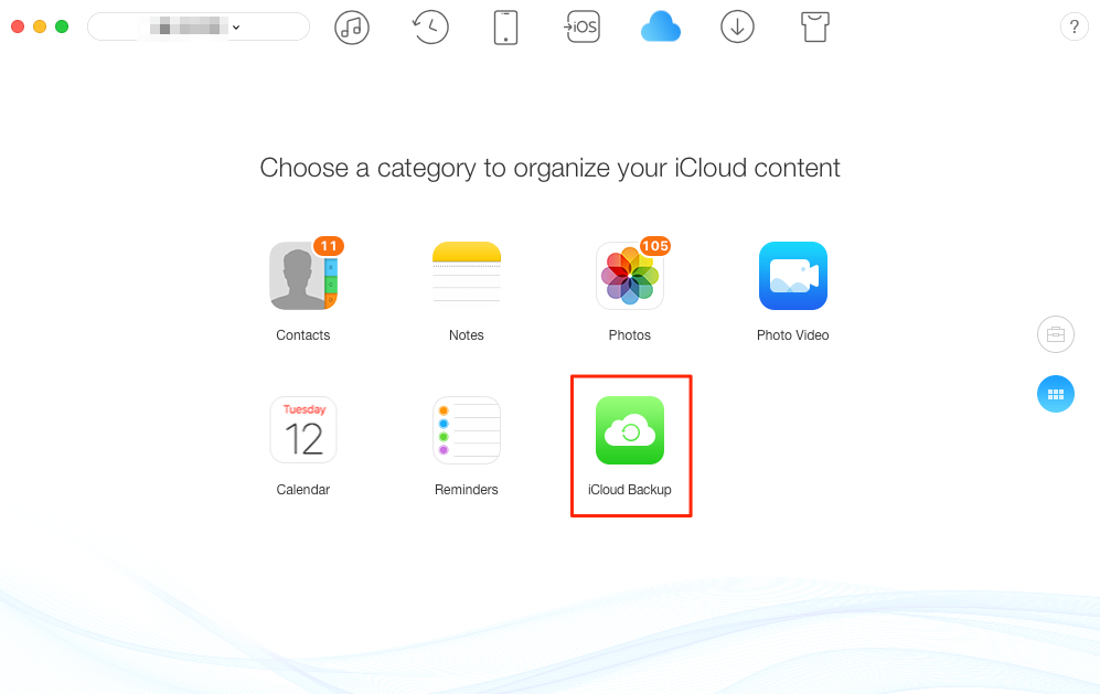 How to Transfer Data from iCloud Backup – Step 2